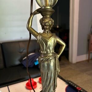 Vintage brass Grecian lamp